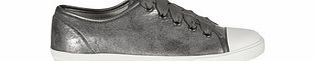 Carvela Kurt Geiger Jasper silver ribbon lace-up trainers