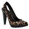 carvela Leopard Print Slingback Shoes
