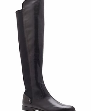 Carvela Wood Leather Knee Boots