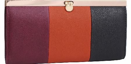 CASA DI BORSE Leather Colour Block Frame