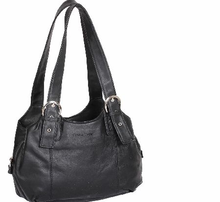 CASA DI BORSE Leather Twin Handle