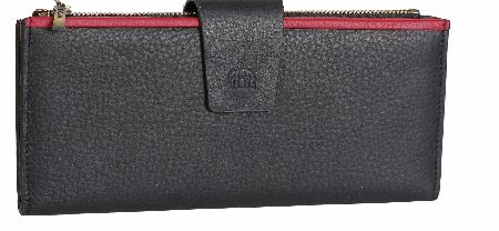 CASA DI BORSE Premium Leather Tab Two Tone Matinee