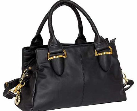Casa Di Borse Real Leather Grab Handle Handbag -