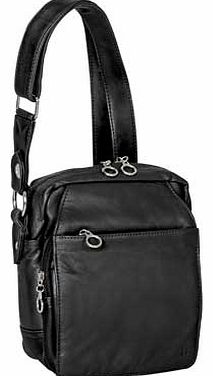 Casa Di Borse Real Leather Handbag - Black