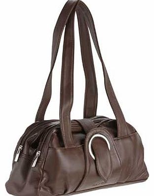 Real Leather Shoulder Handbag -