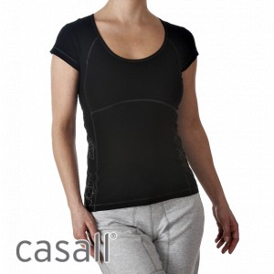 Casall T-Shirts - Casall Printed T-Shirt - Black