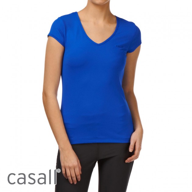 Womens Casall Essential T-Shirt - Cobalt