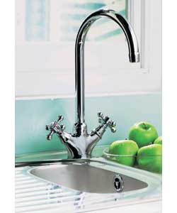 Victorian Kitchen Sink Mixer Tap - Chrome