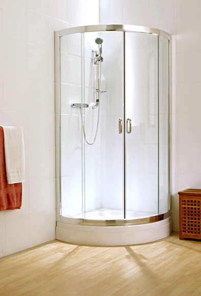 Glide Full-Arc Shower Enclosure (900x900mm) with Tray