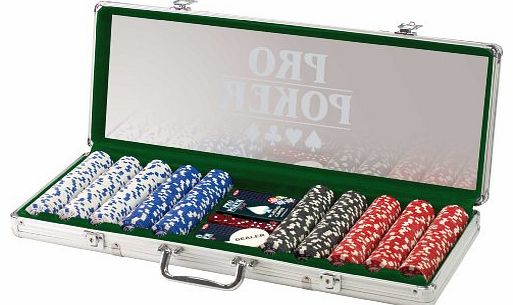 Case 500 Poker Chips Card Game