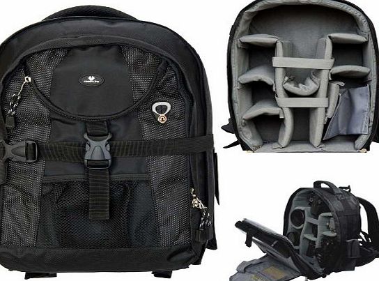 Case4Life Pro Range SLR DSLR Backpack Bag with Tripod Holder   Rain Cover for Nikon SLR D3100, D3200, D3300, D4, D40, D5100, D5200, D5300, D610, D700, D7100, D800 - Lifetime Guarantee