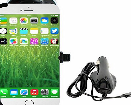 CaseGuru Presents the New Apple iPhone 6 Ultimate In Car Mount Holder with Rotatable Body and Stick On Push S