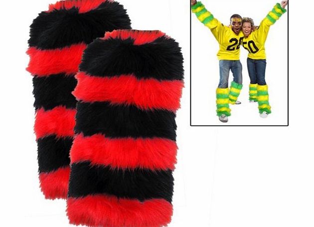 Caseys Leg Warmers 2 Pack - Red/Black