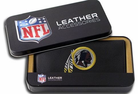 Caseys Washington Redskins Embroidered Leather Checkbook Cover