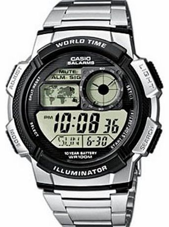 Casio Ae-1000Wd-1AVEF Mens Combi Bracelet Watch