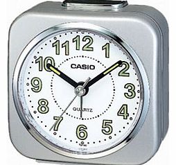 Casio Alarm Clock with Light and Snooze (silver)