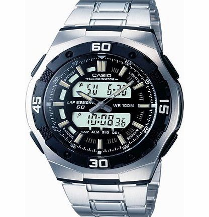 Casio AQ-164WD-1AVES Mens Bracelet Combi Watch