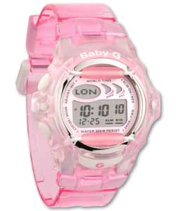 casio Baby G Aqua Pink Illuminator Watch