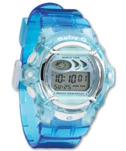 casio Baby-G Crystal Blue LCD Watch