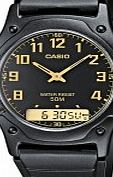 Casio Collection Black Resin Watch