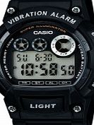Casio Collection Dual Time Black Resin Strap Watch
