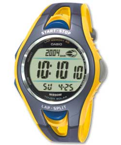 Gents LCD PHYS 60 Lap Memory Watch