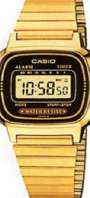 Casio gold plated digital watch LA670WGA-1DF