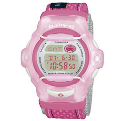 Casio Ladies Baby G Pink Telememo Watch Cloth