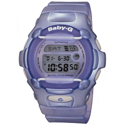 Casio Ladies Baby G Watch Lilac Shock Resistant