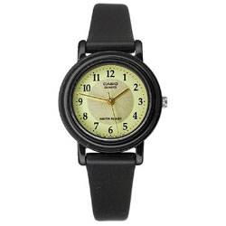 Casio Ladies Casual Green Gold Watch LQ 139AMV