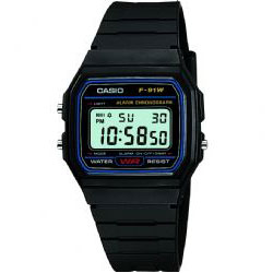 Casio Mens Casual Digital Watch F 91W 1CR