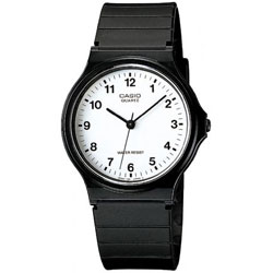 Casio Mens Casual White Face Watch MQ24 7BLL