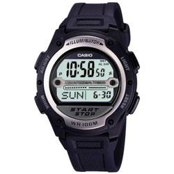 Casio Mens Digital Watch World Time W 756 1AVEF