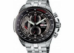 Casio Mens Edifice Black Steel Watch