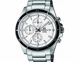 Casio Mens Edifice Silver Chronograph Watch
