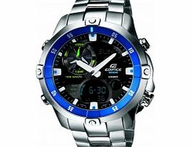 Casio Mens Edifice Silver Steel Bracelet Combi