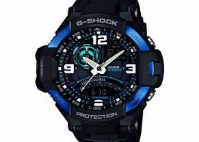 Casio Mens G-Shock All Black Compass-Thermometer