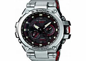 Casio Mens G-Shock Black Silver Radio Controlled