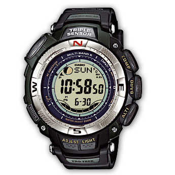 Casio Mens Pro Trek Triple Sensor Watch PRW 1500