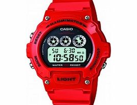 Casio Mens Red Chronograph Watch