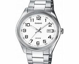 Casio Mens White Silver Watch