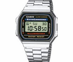 Casio Metallic steel digital watch