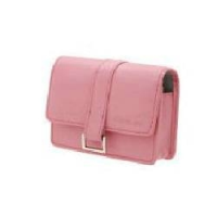 Pink Leather case for EXILIM CARD and ZOOM