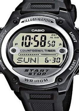 Casio W-756-1AVEF Mens Digital Resin Strap Watch