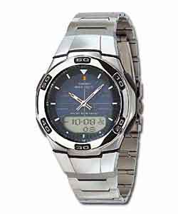 casio Wave Ceptor with Stainless Steel Bracelet