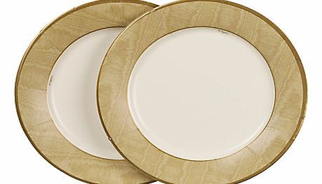 Caspari Paper Plates, Pack of 8, Gold Moire