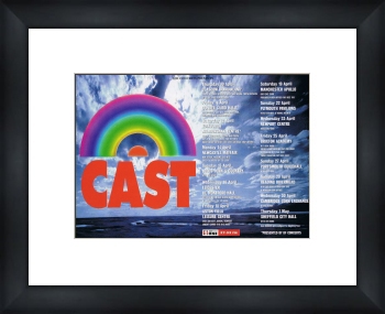 CAST UK Tour 1997 - Custom Framed Original Ad