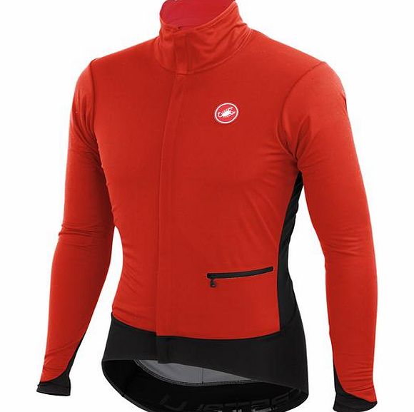 Castelli Alpha Jacket in Black and Red