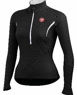 Castelli Cromo Long Sleeve Womens Jersey Black