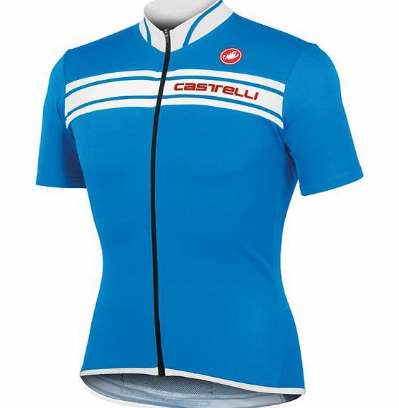 Castelli Prologo 3 Short Sleeve Jersey Blue and